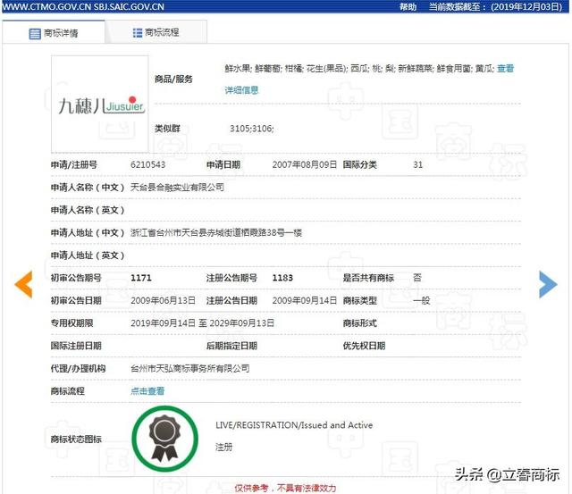 一枚商標(biāo)，起拍1500，預(yù)估2000，成交價(jià)402000