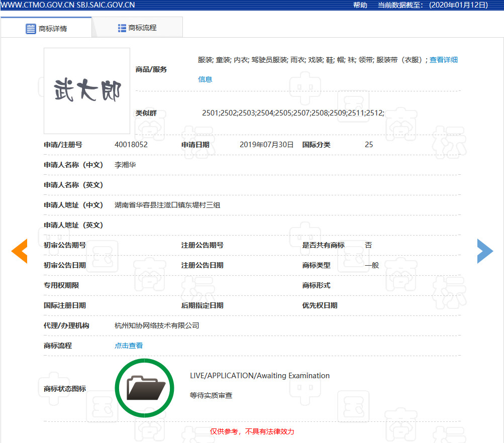 “武大郎”商標因烈士被駁回？烈士姓名禁用商標